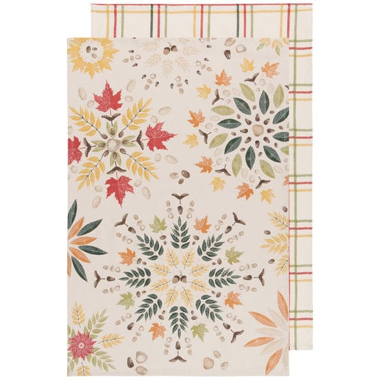 Fall Foliage Coordinated Dishtowels Set of 2