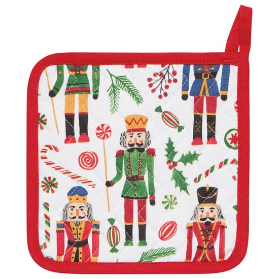 Now Designs Linen Nutcracker Chef Potholder
