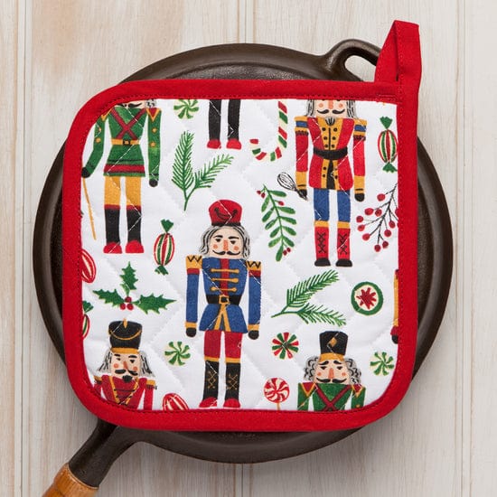 Now Designs Linen Nutcracker Chef Potholder