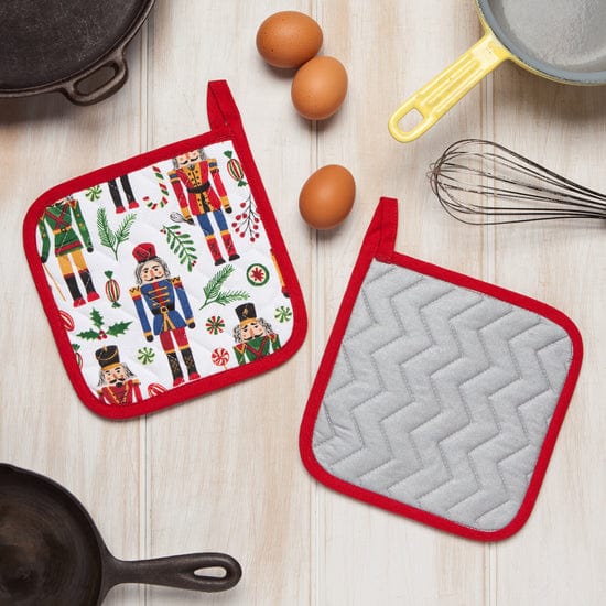 Now Designs Linen Nutcracker Chef Potholder