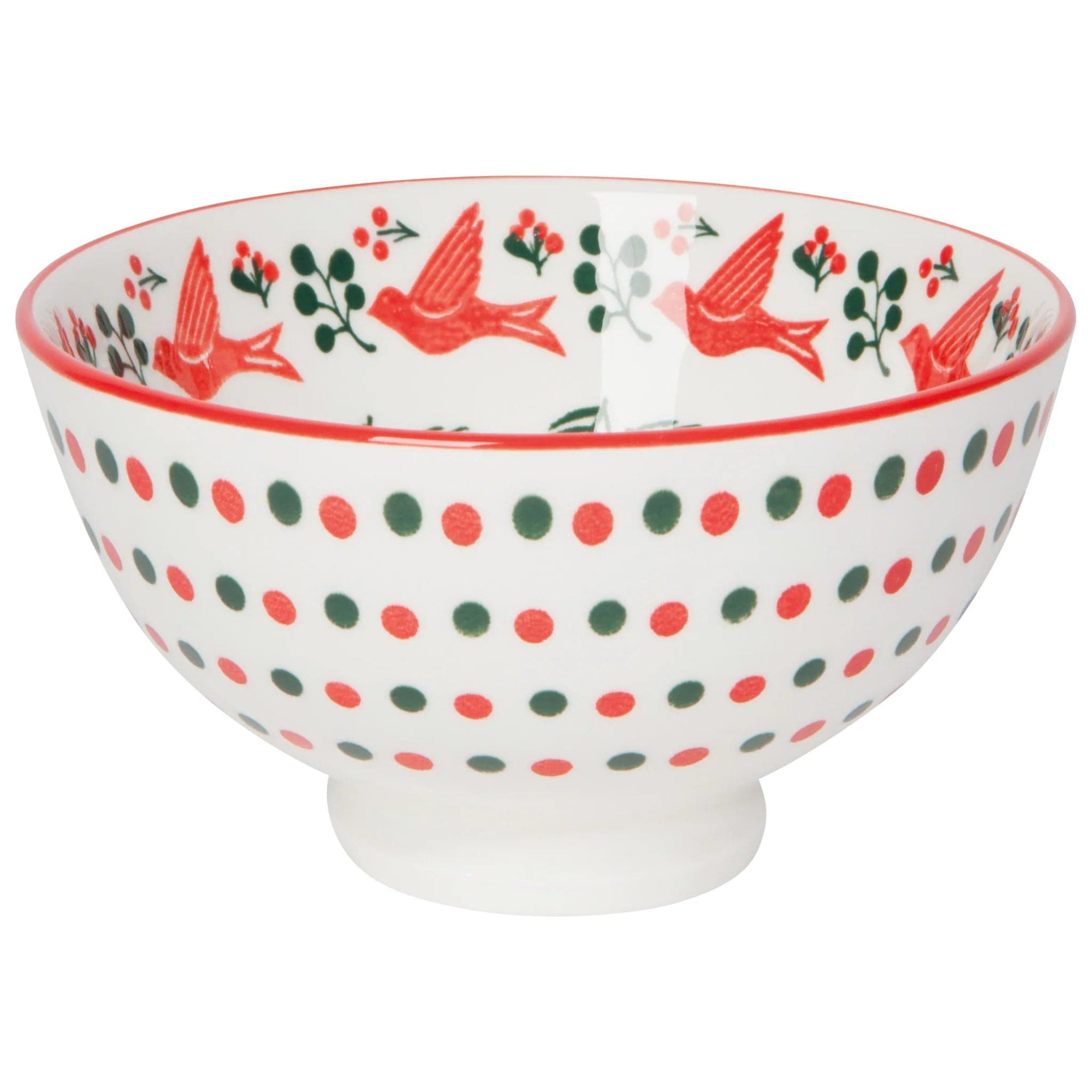 Now Designs Table Linens Winterberry Stamped Bowl 4 Inch
