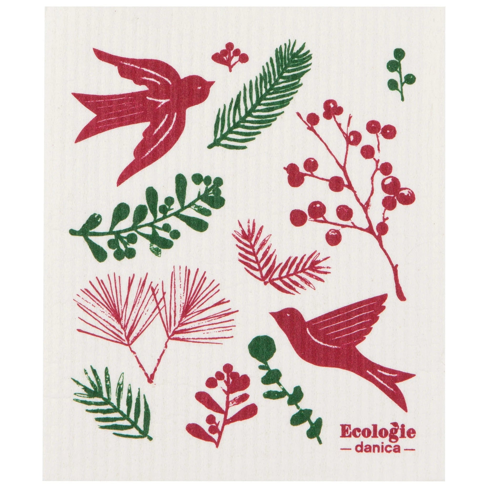 Now Designs Table Linens Winterberry Swedish Sponge Cloth