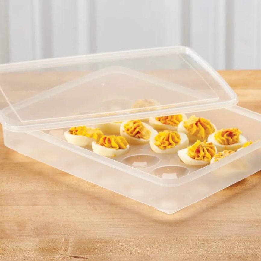 Omniware Food Carriers Omniware 24 Eggs Rectangle Plastic Food Storage Container with Lid