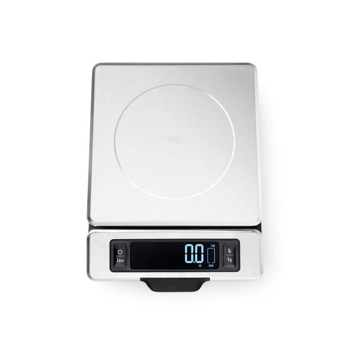 Measuring OXO 11 lb Stainless Steel Food Scale with Pull out Display