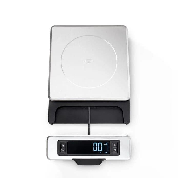 Measuring OXO 11 lb Stainless Steel Food Scale with Pull out Display
