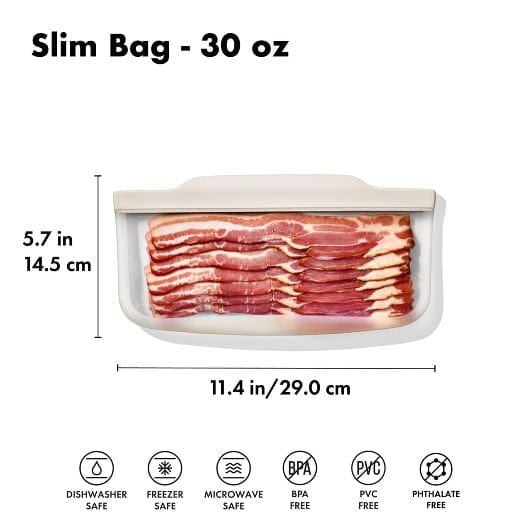 OXO Silicone 30 oz Reusable Slim Bag - Oat