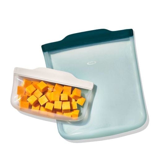 OXO Plastic Storage OXO Silicone Reusable Bag - 4 Piece Starter Set