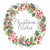 PaperProductsDesign Paper Merry Wreath White Beverage Napkins