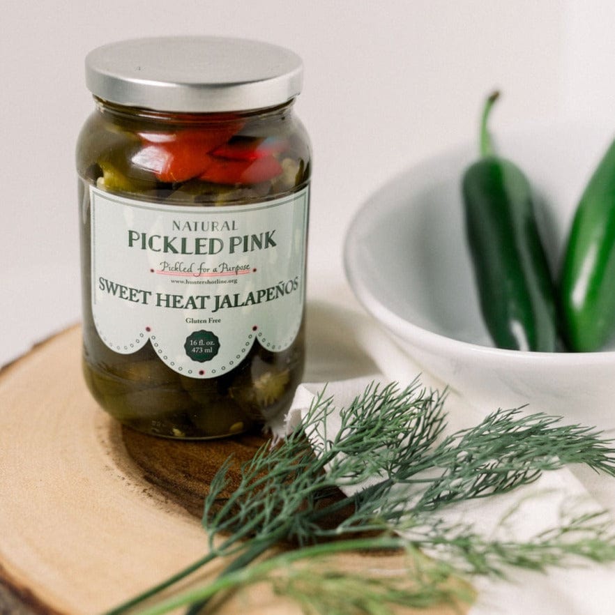 Pickled Pink Sweet Heat Jalapenos 16 oz - Kitchen & Company