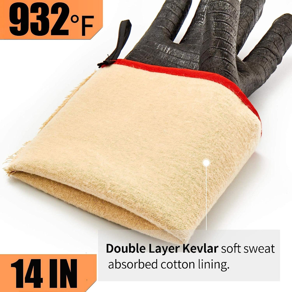 Rapicca Heat Resistant BBQ Gloves XL