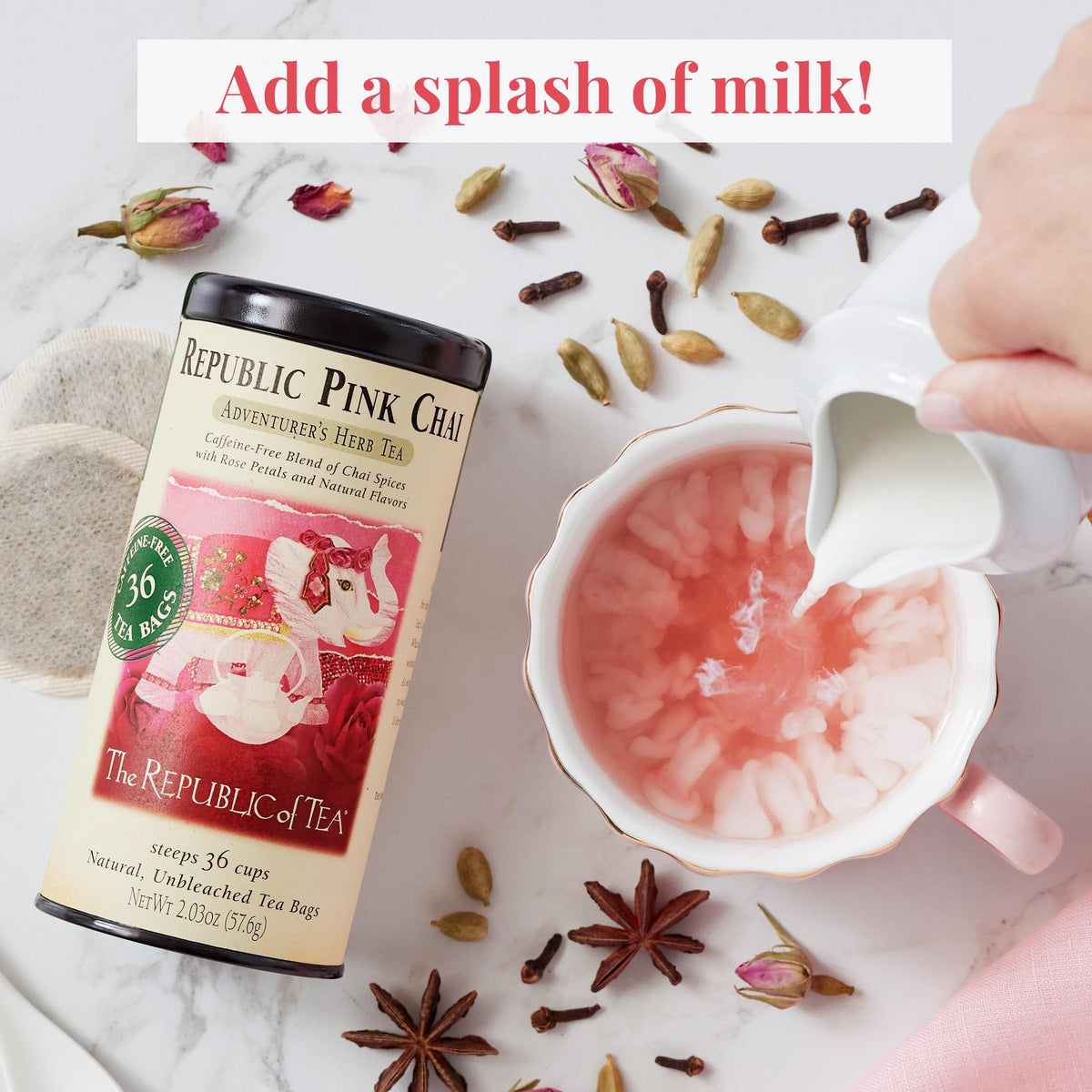 Republic of Tea Tea Republic of Tea Pink Chai Herbal Tea