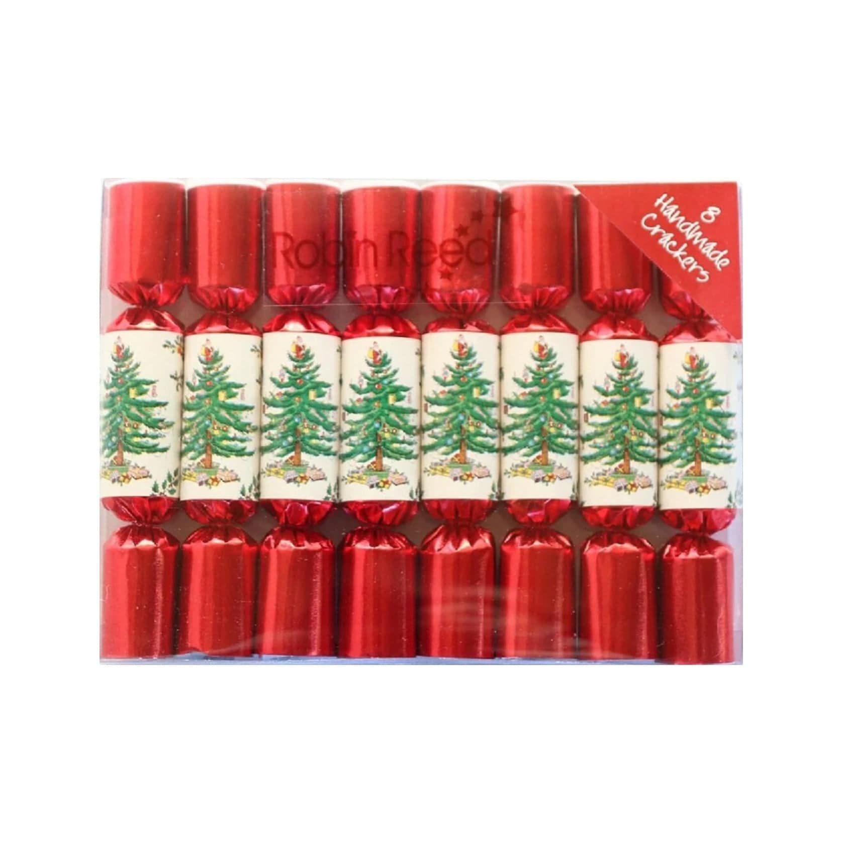 Robin Reed Seasonal Home Robin Reed 6" Mini Party Crackers, Spode Christmas Tree - Set of 8
