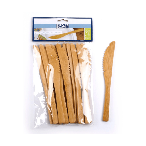 RSVP Bamboo Knives - 12 PCS