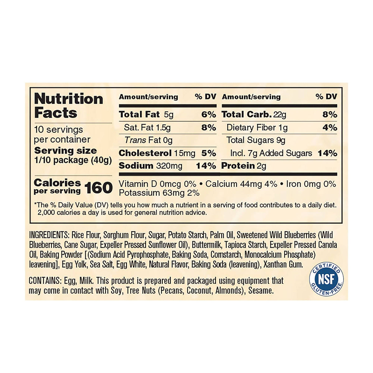 Sticky Fingers Bakeries Baking Mix Sticky Fingers Bakeries Gluten Free Wild Blueberry Scone Mix 14oz