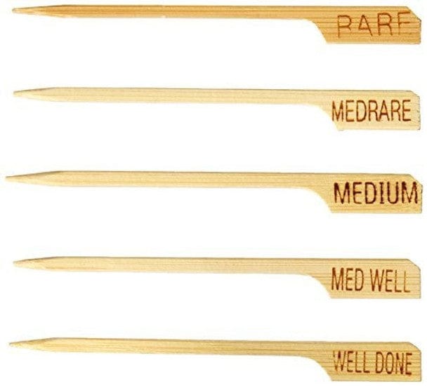 Tablecraft BBQ Tool 3.5" Bamboo Steak Markers - Pack of 130