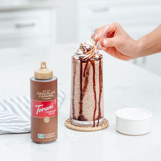 Torani Puremade Sea Salt Chocolate Caramel Sauce 16.5 oz