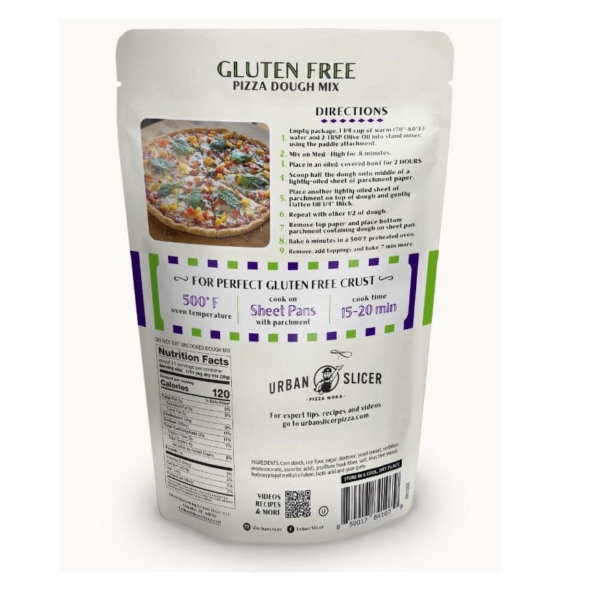 Urban Slicer Baking Mix Urban Slicers Gluten Free Pizza Dough