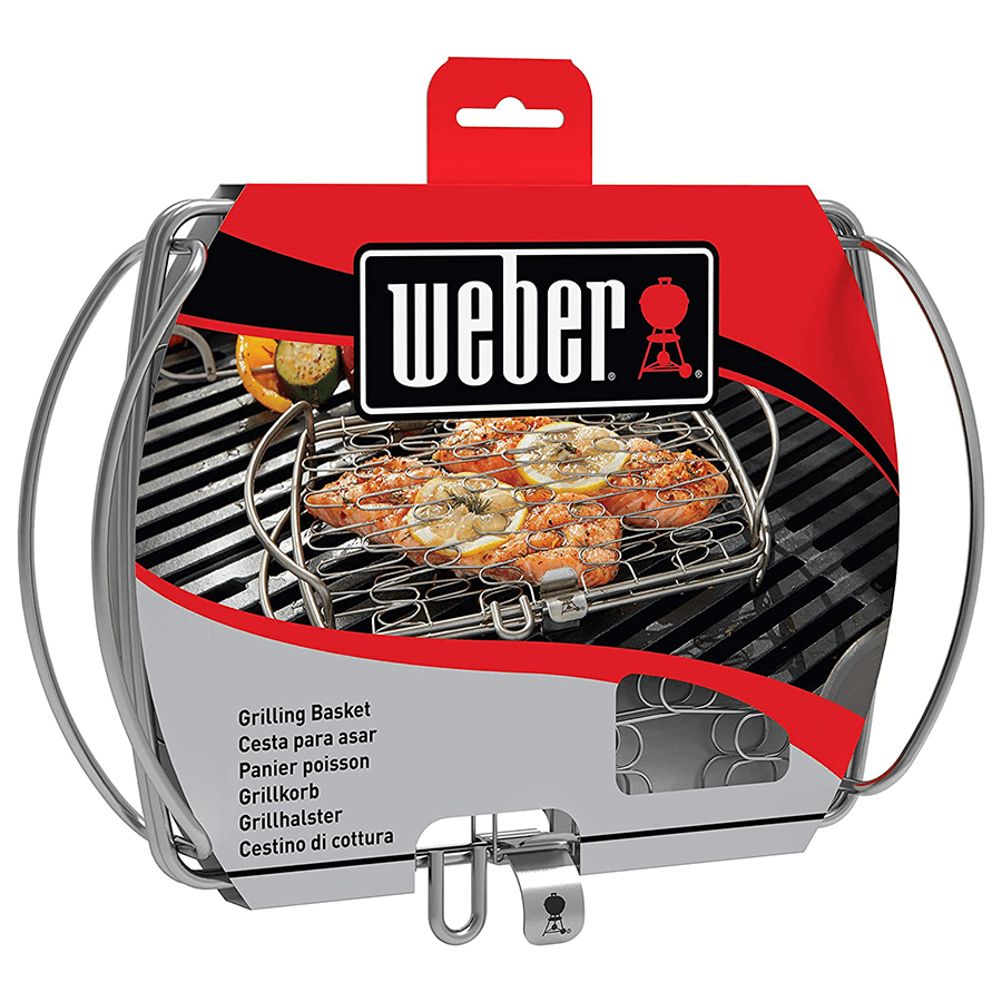 Weber Rack Fish Weber Stainless Steel Small Fish Basket - Kitchen & Company