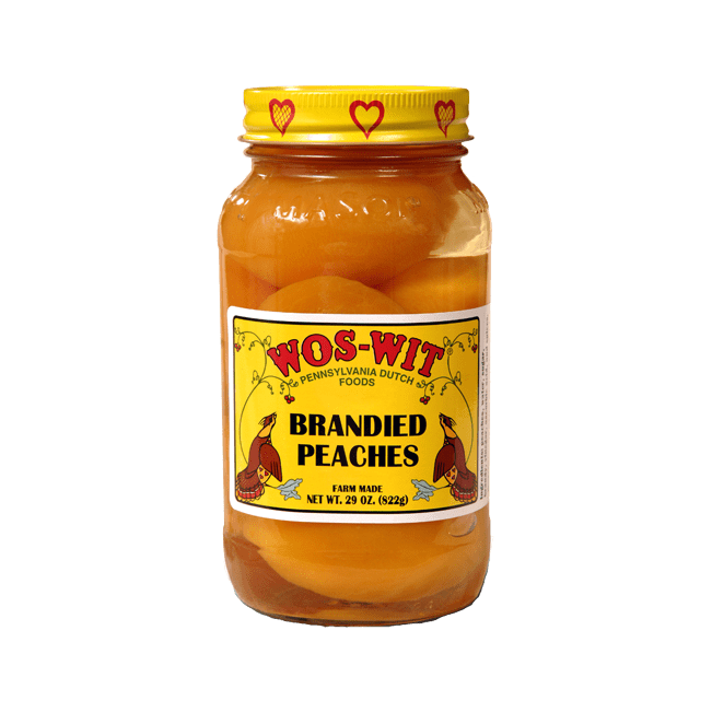 Wos-Wit Brandied Peaches 29 oz