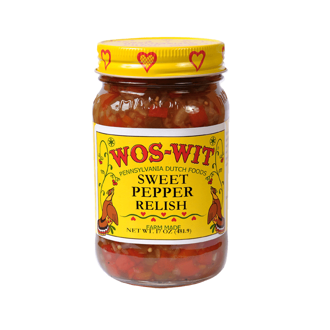 Wos-Wit Sweet Pepper Relish 17 oz