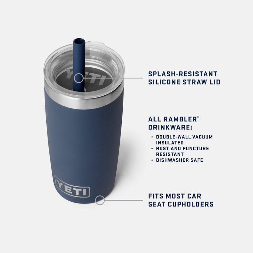YETI 10 oz. Rambler Jr. Tumbler with Silicone Straw Lid