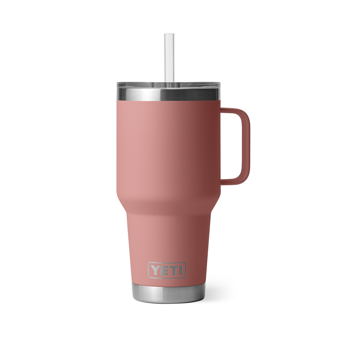 YETI Insulated Drinkware YETI 35 oz Rambler Straw Mug - Sandstone Pink