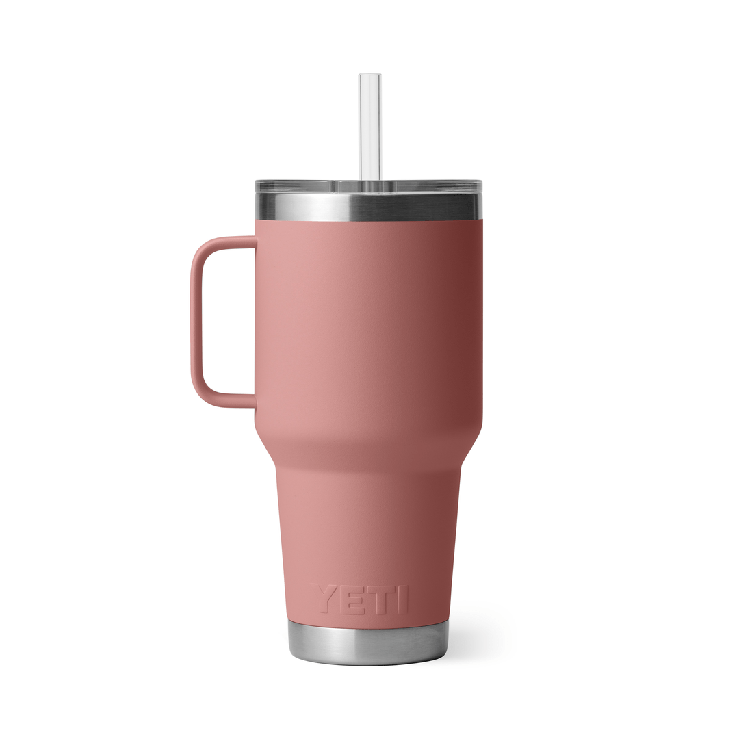 YETI Insulated Drinkware YETI 35 oz Rambler Straw Mug - Sandstone Pink