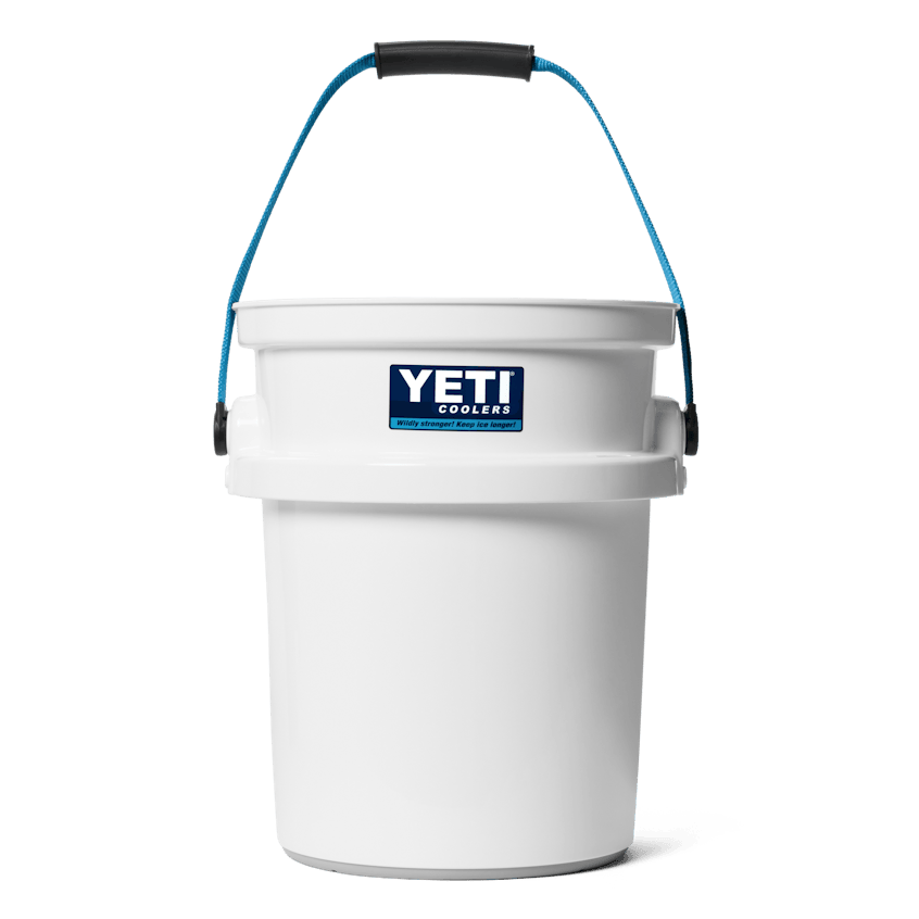 YETI LoadOut Bucket 20th Anniversary - White/Blue