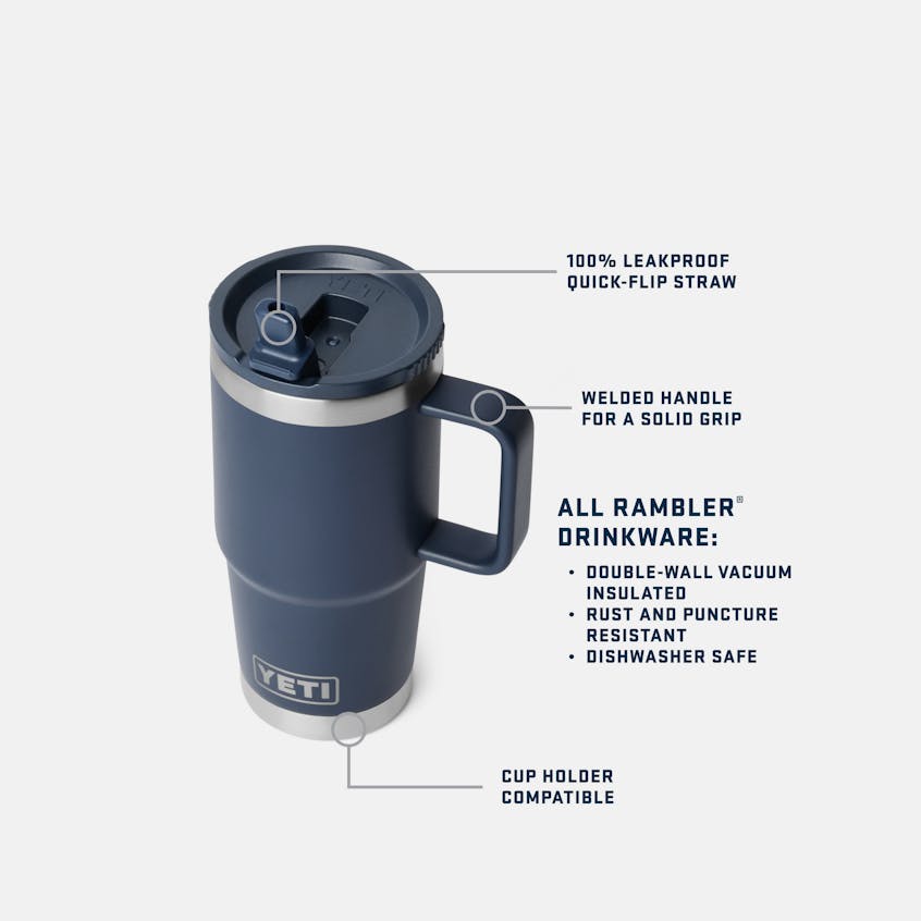 Insulated Drinkware YETI Rambler 20 oz Travel Straw Mug - Ridgeline