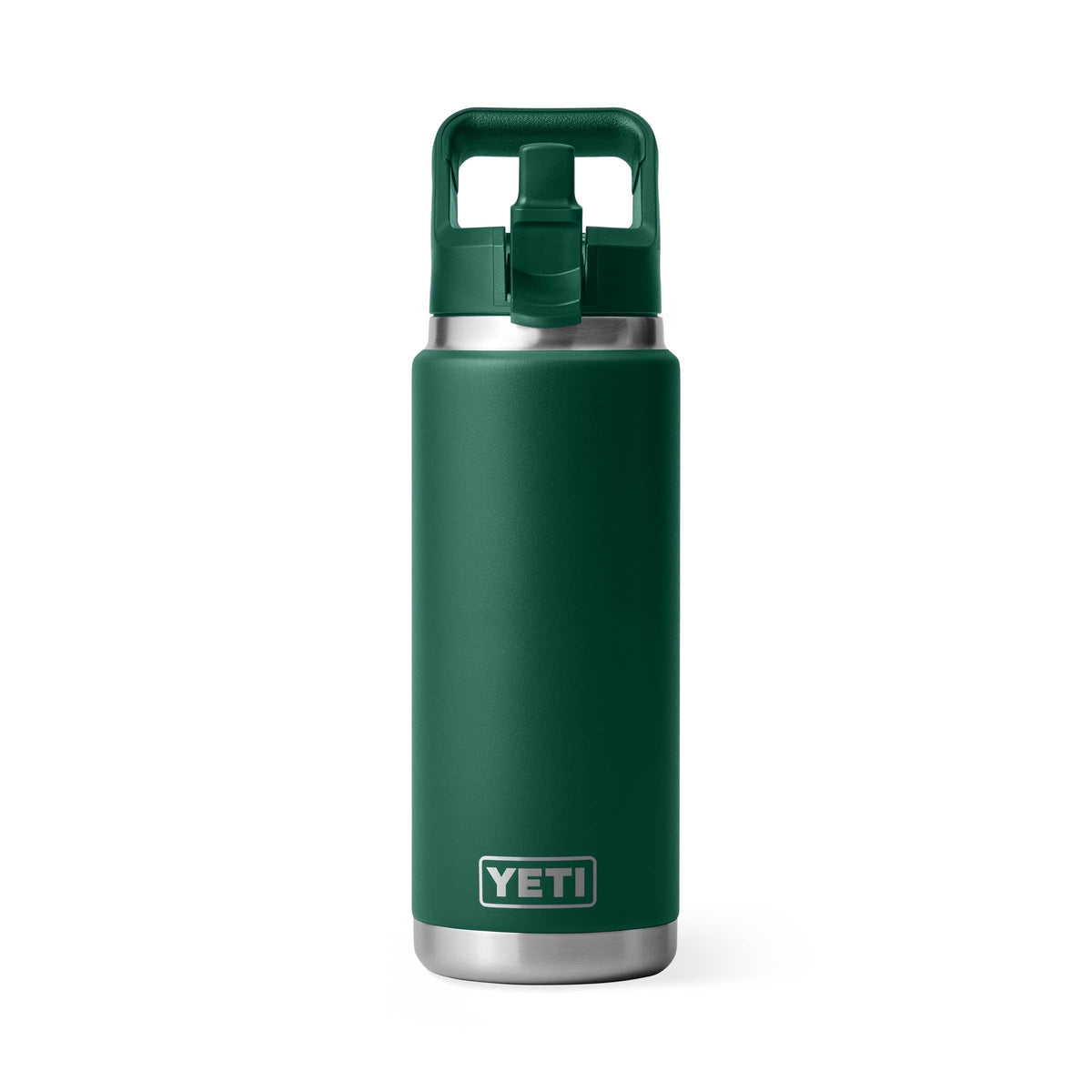 YETI Insulated Drinkware YETI Rambler 26 oz Straw Bottle - Black Forest Green