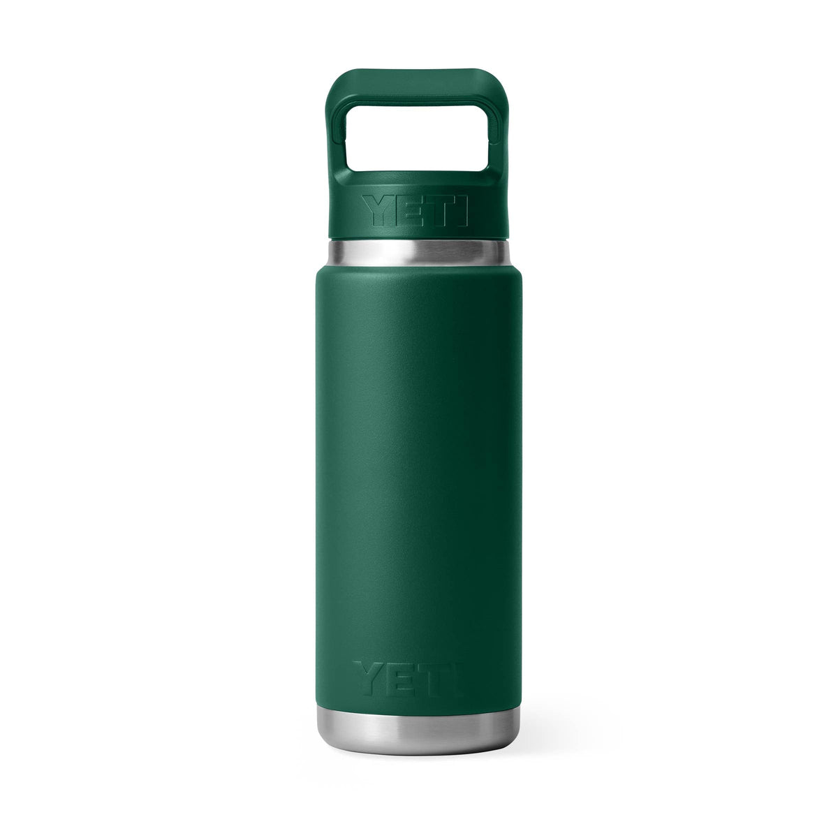 YETI Insulated Drinkware YETI Rambler 26 oz Straw Bottle - Black Forest Green