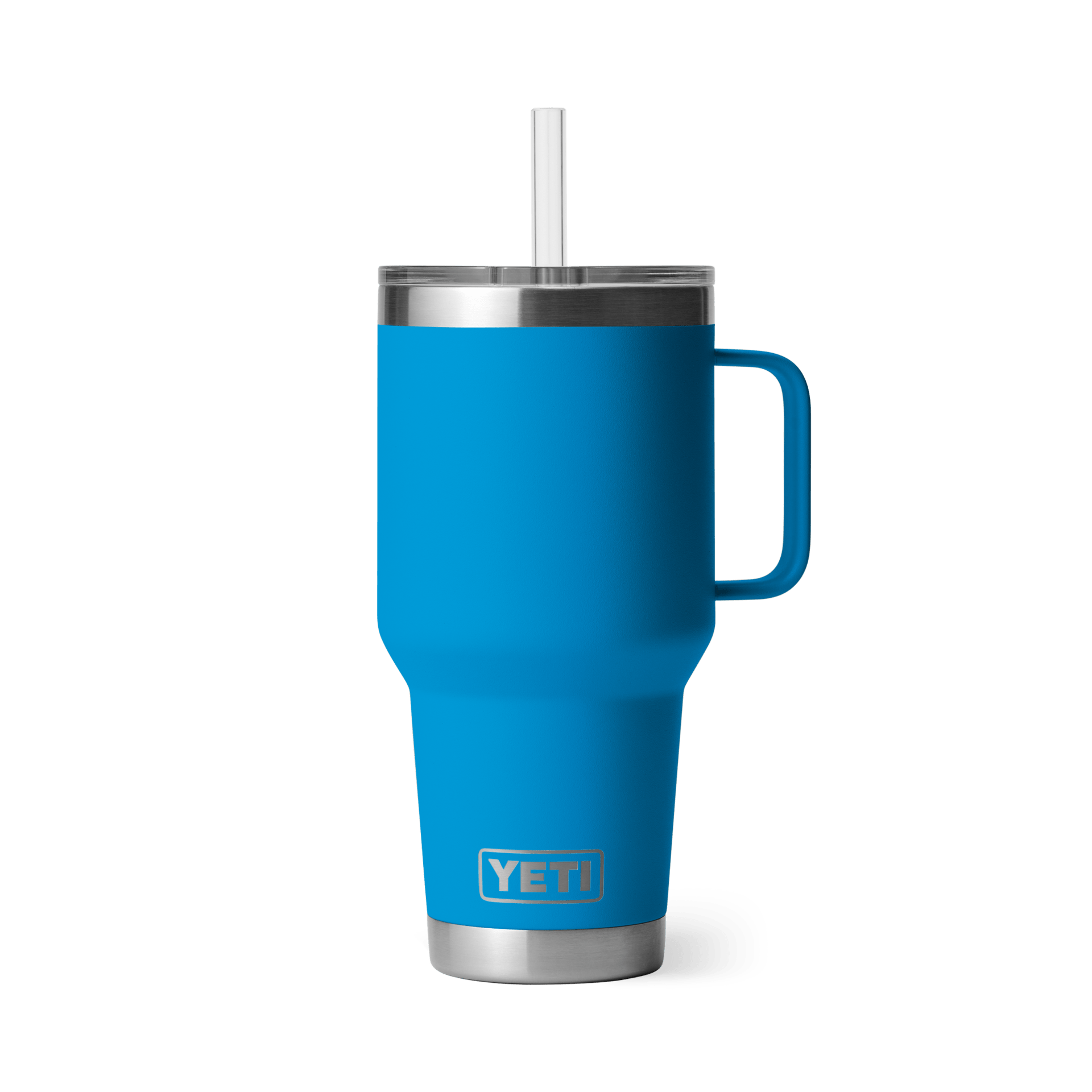 YETI Insulated Drinkware YETI Rambler 35 oz Mug with Straw Lid - Big Wave Blue