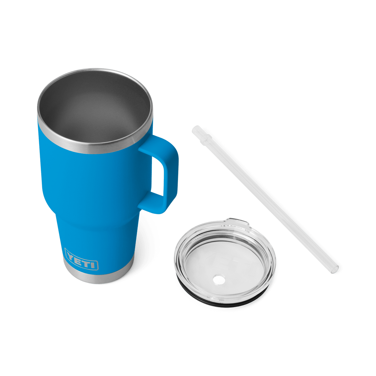 YETI Insulated Drinkware YETI Rambler 35 oz Mug with Straw Lid - Big Wave Blue