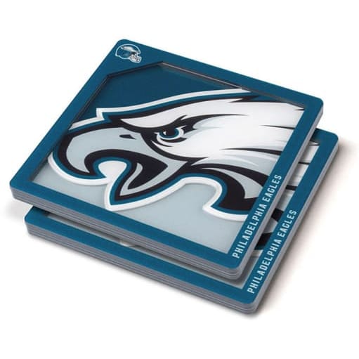 Philadelphia Eagles 3D Logo Series Coaster Set of 2