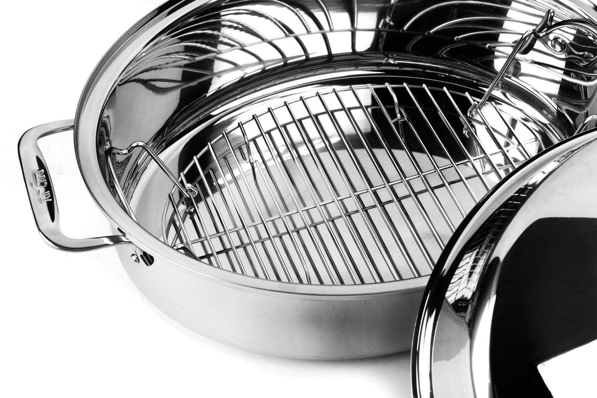 All-Clad Roaster All-Clad Stainless Steel Covered Oval Roaster with Rack