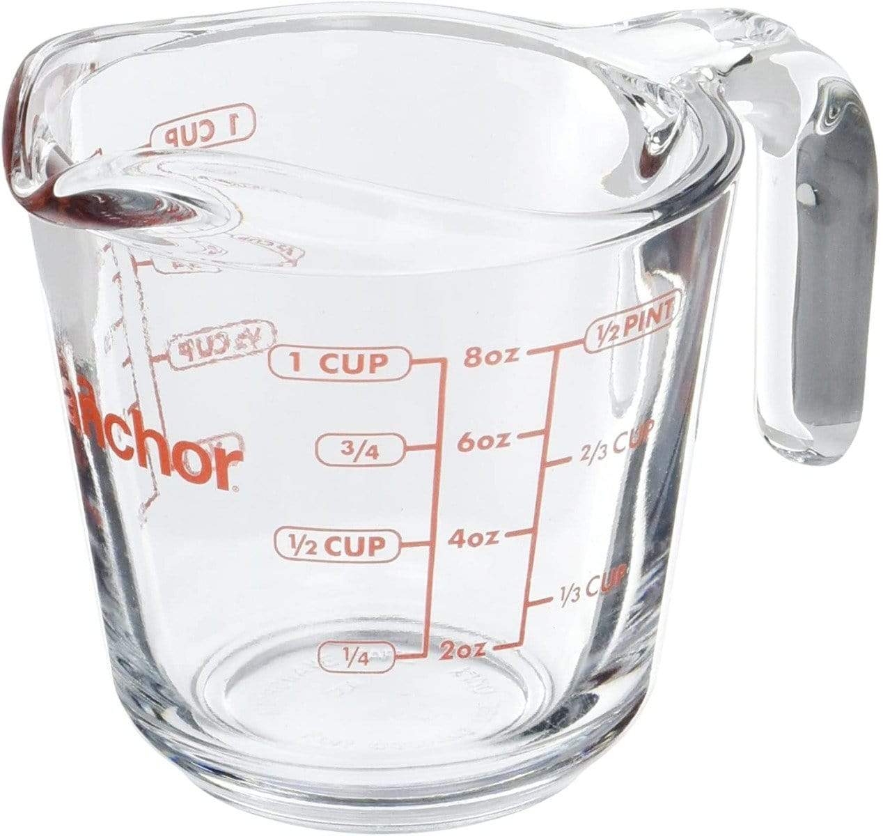 Anchor Hocking Measuring Tools Anchor Hocking Red 8oz Measuring Cup