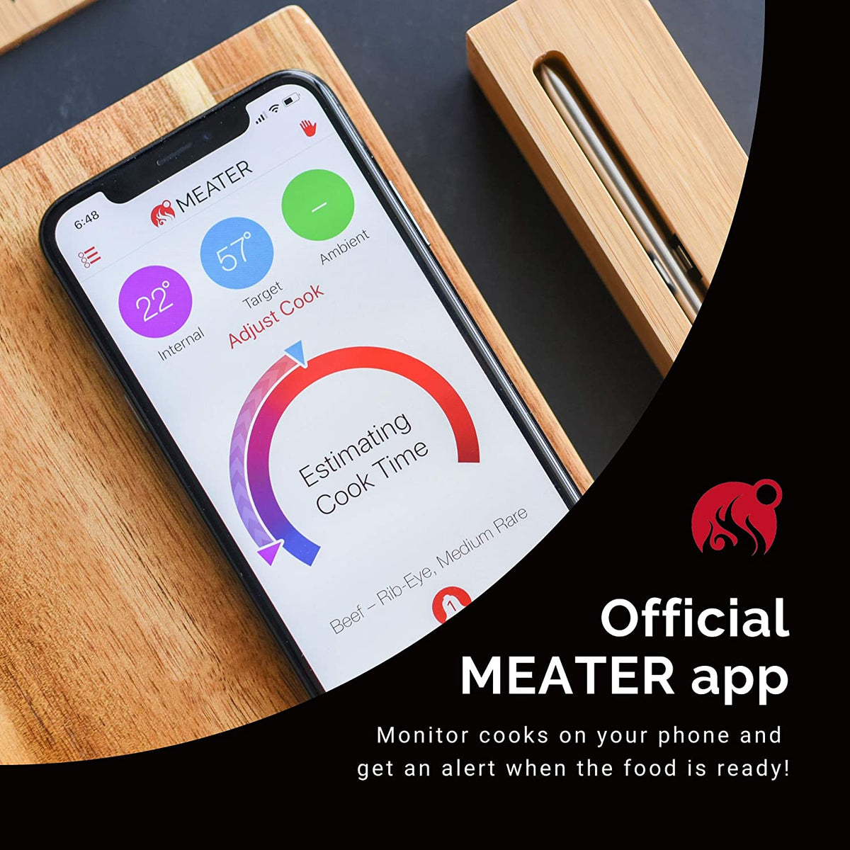 Apption Labs Inc. (MEATER) BBQ Thermometer Meater PLUS Wireless Smart Meat Thermometer with Bluetooth Repeater