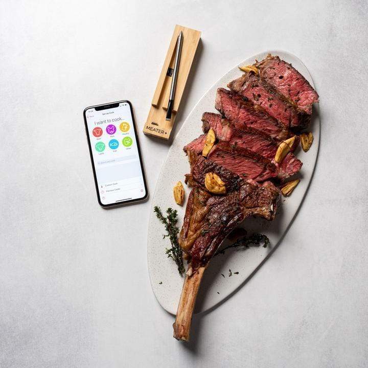 BBQ Thermometer Meater PLUS Wireless Smart Meat Thermometer with Bluetooth Repeater