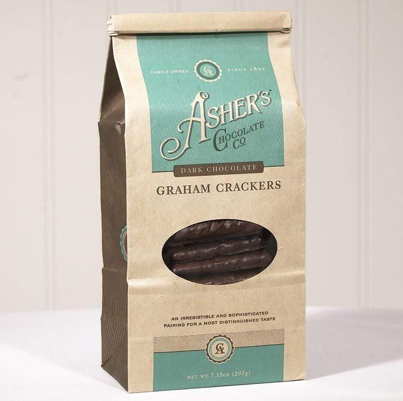 Asher&#39;s Chocolate Crackers Asher&#39;s Chocolate Dark Chocolate Covered Graham Crackers, 7.15 oz