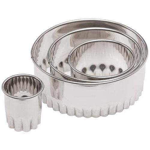 Ateco 4 piece Fluted Round Cutter Set
