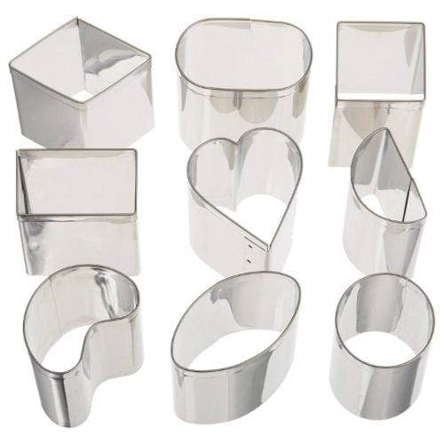 Ateco 9 piece Petit Four Cutters