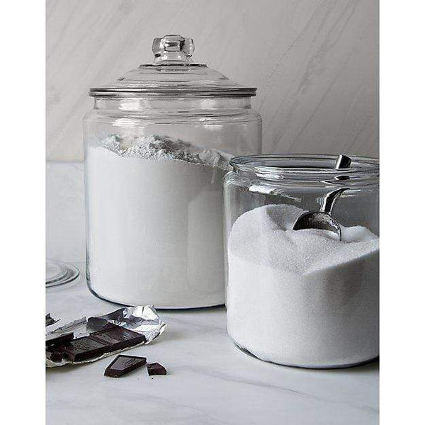Anchor Hocking 1/2 Gallon Heritage Hill Glass Jar with Cover, Clear