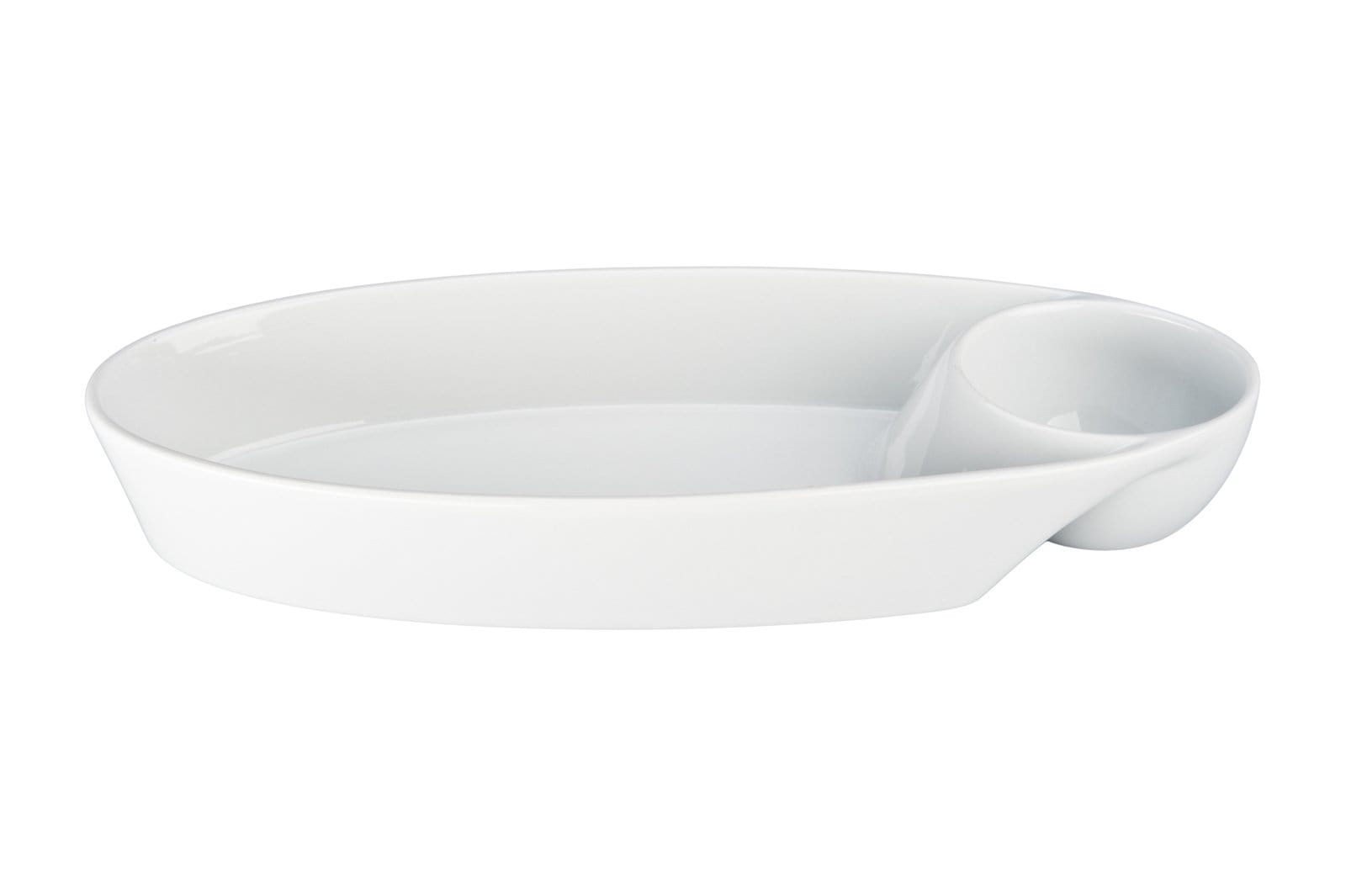 BIA Cordon Bleu Bowls BIA White Oval Chip N Dip 10.5"