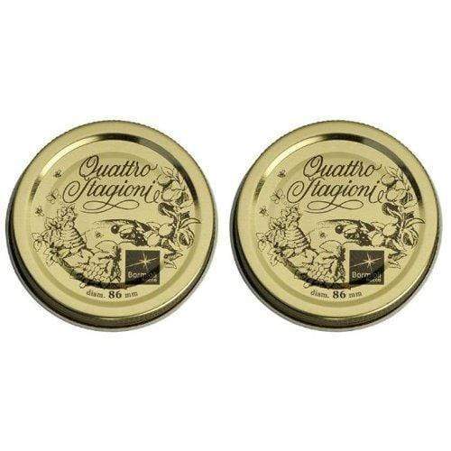 Bormioli Rocco Quattro Stagioni Large Lids 2 Pack