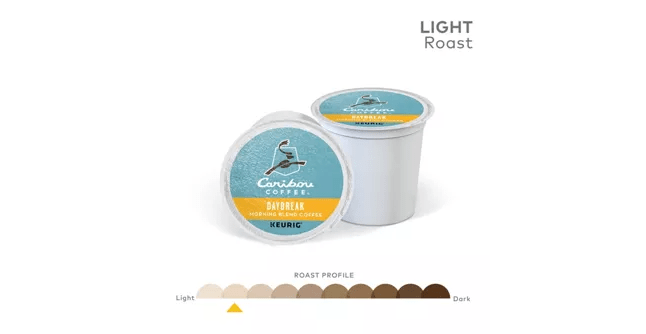 Carribou Coffee Coffee Caribou Coffee Daybreak Morning Blend K-Cup Coffee - 24 Count Box