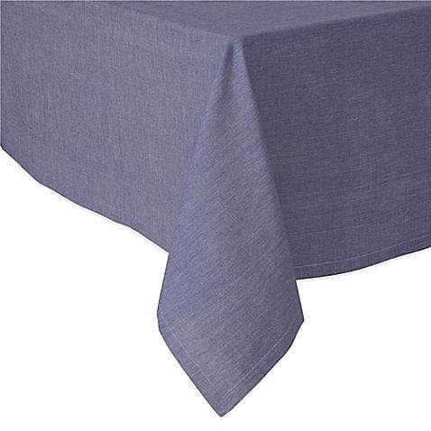 Chambray Tablecloth Chambray 70&quot; x 90&quot; Tablecloth in Navy