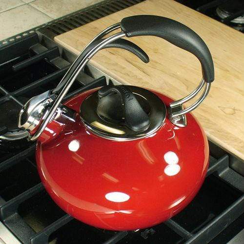 Chantal Chili Red Loop Teakettle Kitchen Company