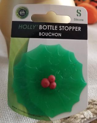 Charles Viancin Barware Charles Viancin Bottle Stoppers Winter Holly