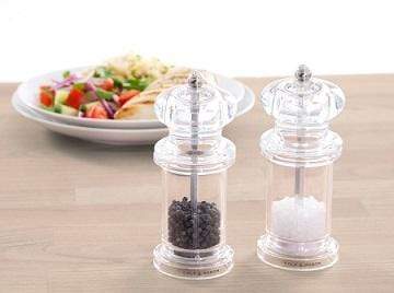 Cole & Mason Acrylic 5.5in Salt & Pepper Mill Set
