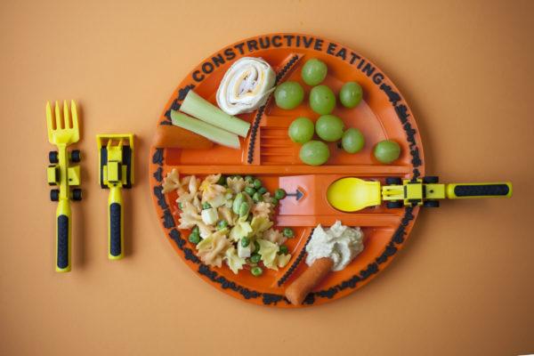 Constructive Eating Childrens Dinnerware Constructive Eating 10&quot; Construction Plate
